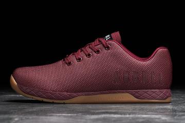 Dark / Red Nobull Cabernet Gum Men's Trainers | CA R1216V